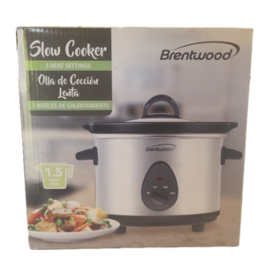 Brentwood slow cooker 3 heat setting 1.5 quart